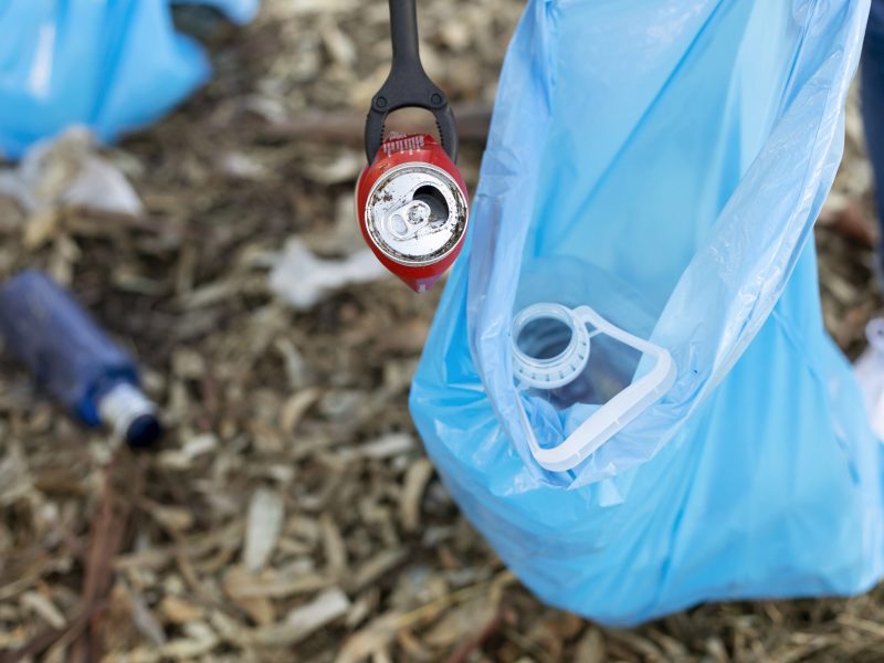 close-up-collecting-garbage-concept